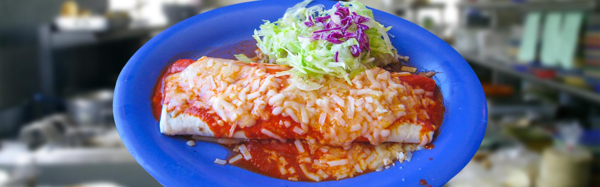 Enchilada Style Red Burrito