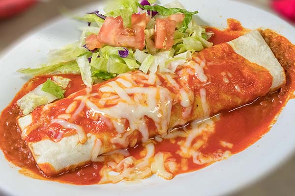 Enchilada Style Red Burrito